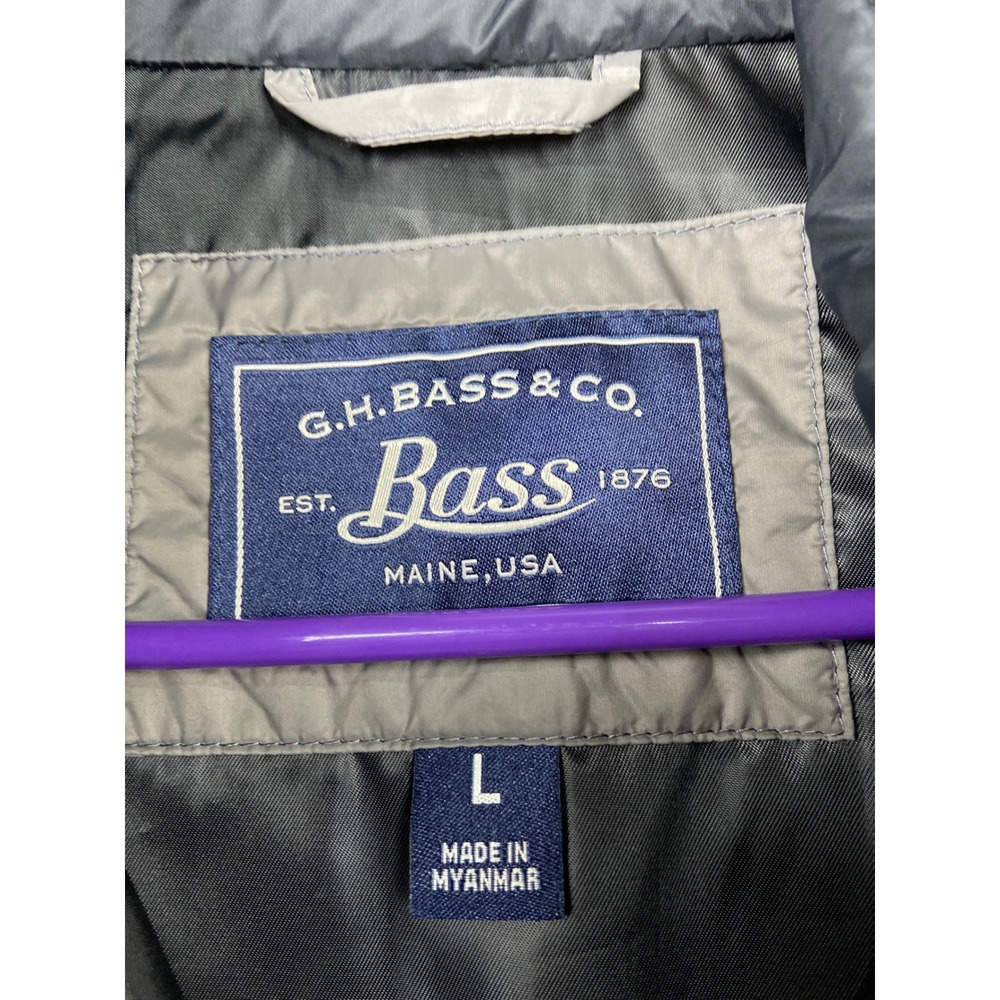 G.H. Bass & Co. Puffer Vest Full Zip Sleeveless Padded Layering Men's L - Picture 5 of 7
